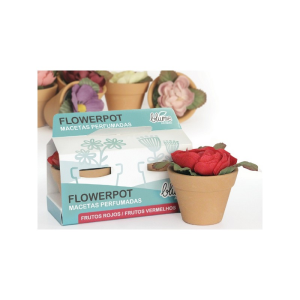 Ambientador 2 macetas flor flowerpot